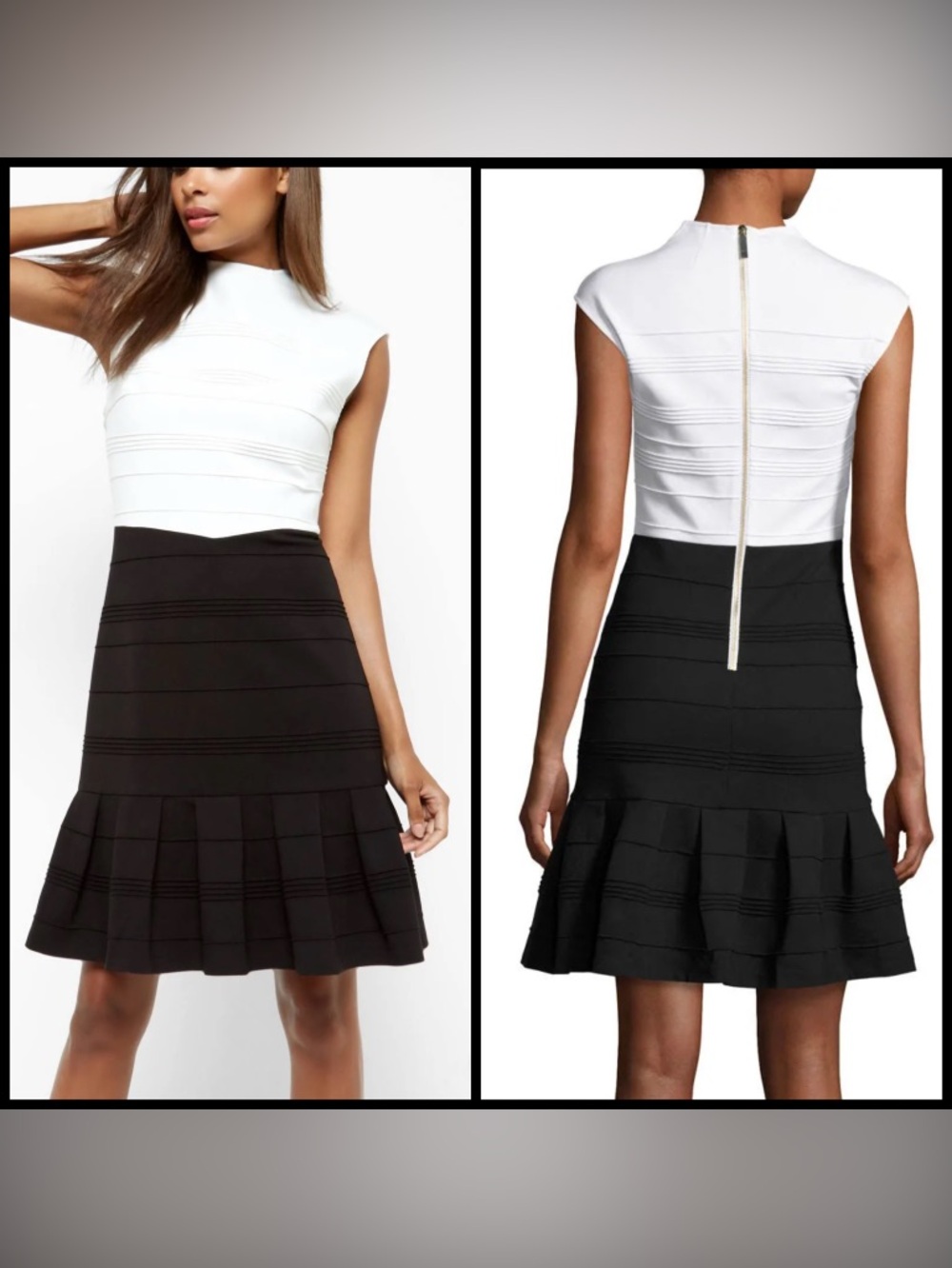TED BAKER LONDON Flared Skirt Detail Dress